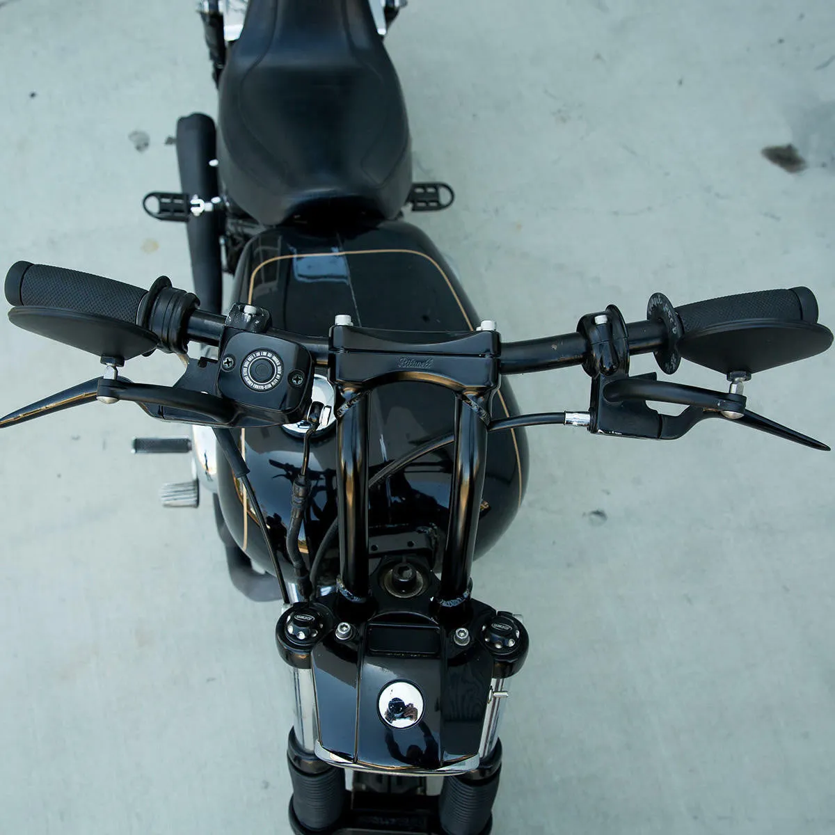 Biltwell Murdock Pullback Risers Black - 10"