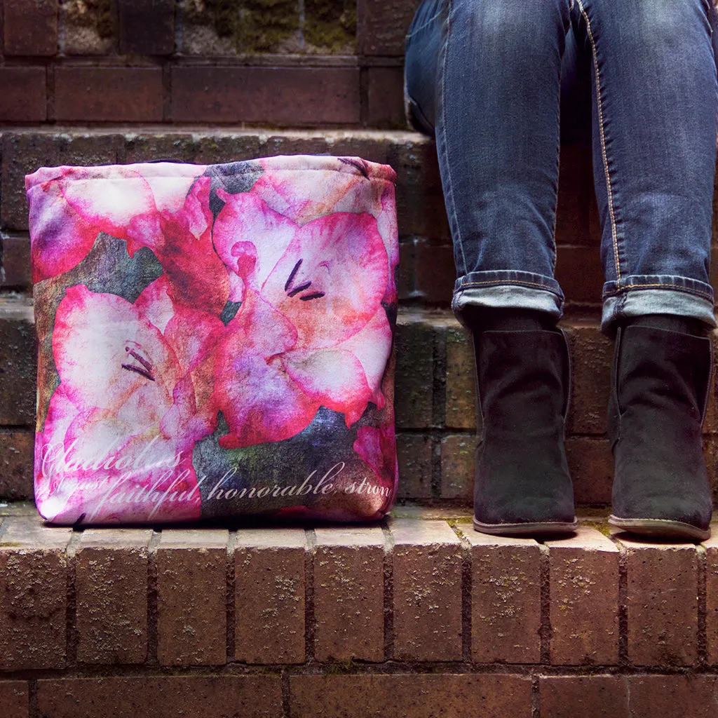 Birthday Blossom Tote Bag - August Gladiolus
