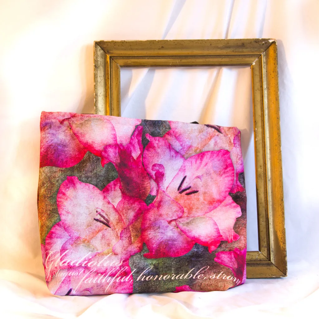 Birthday Blossom Tote Bag - August Gladiolus