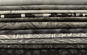 Black and Gray Fabric Bundle