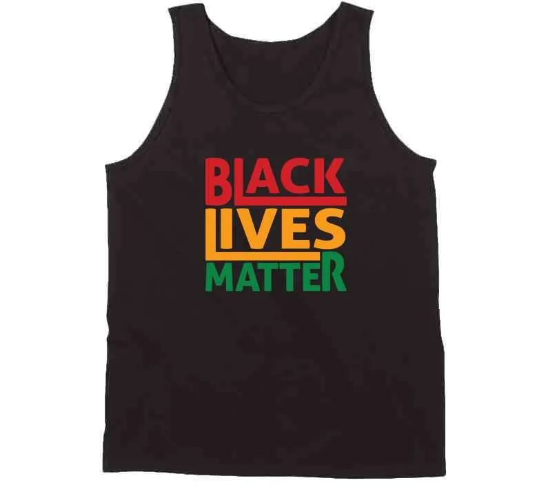 Black Lives Matter Artsy - Red Black Green T Shirt
