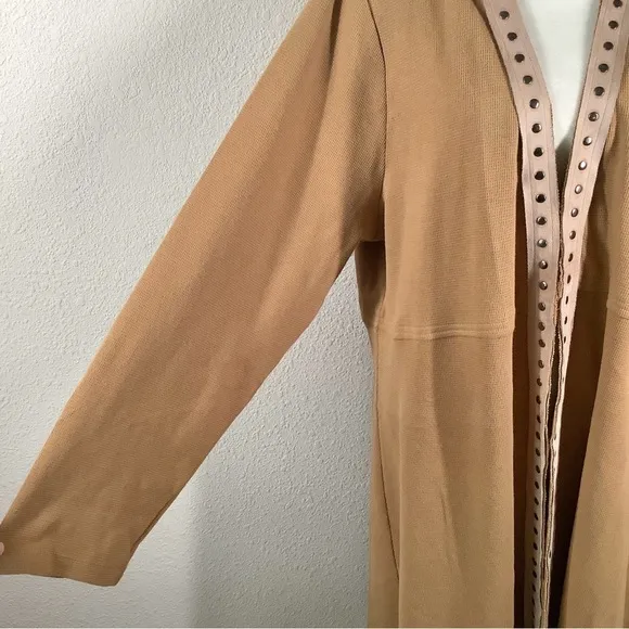 BLEU BAYOU Duster Cardigan Western Longline Waffle Thermal Cowgirl Festival Boho