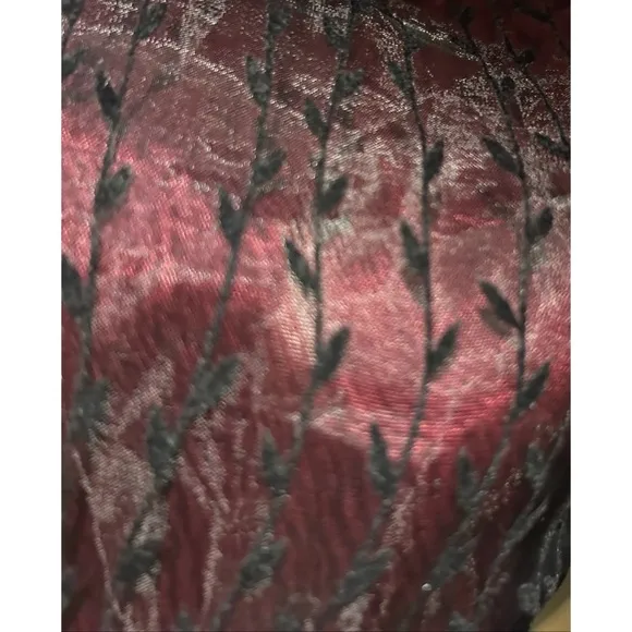 Blue Reed Red &amp; Black Sheer Dress