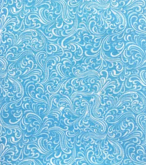 Blue Swirl Fabric, Item No. 18046