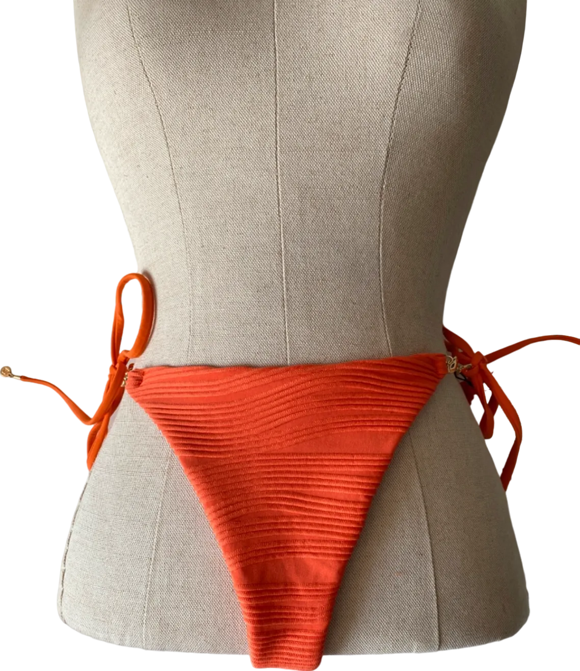 Bluebella Orange Orla Tie-Side Bikini Brief UK S