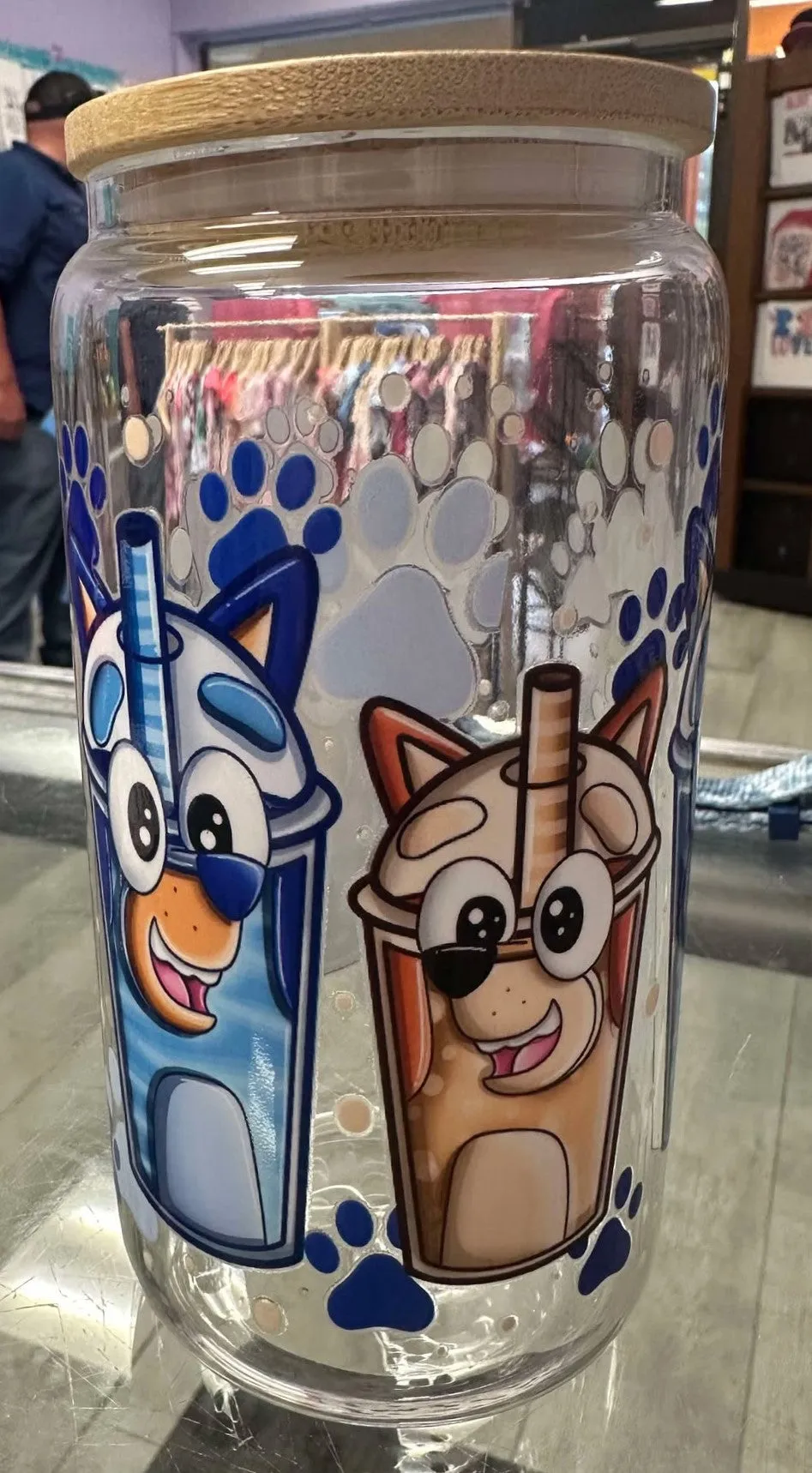 Bluey Bingo Coffee Glass Cup