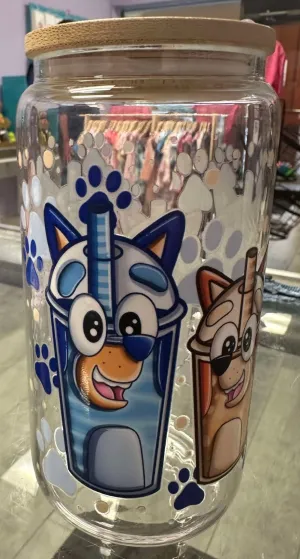 Bluey Bingo Coffee Glass Cup