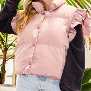 Blushing Puffer Vest