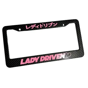 BMB. LADY DRIVEN PLATE FRAME/PINK