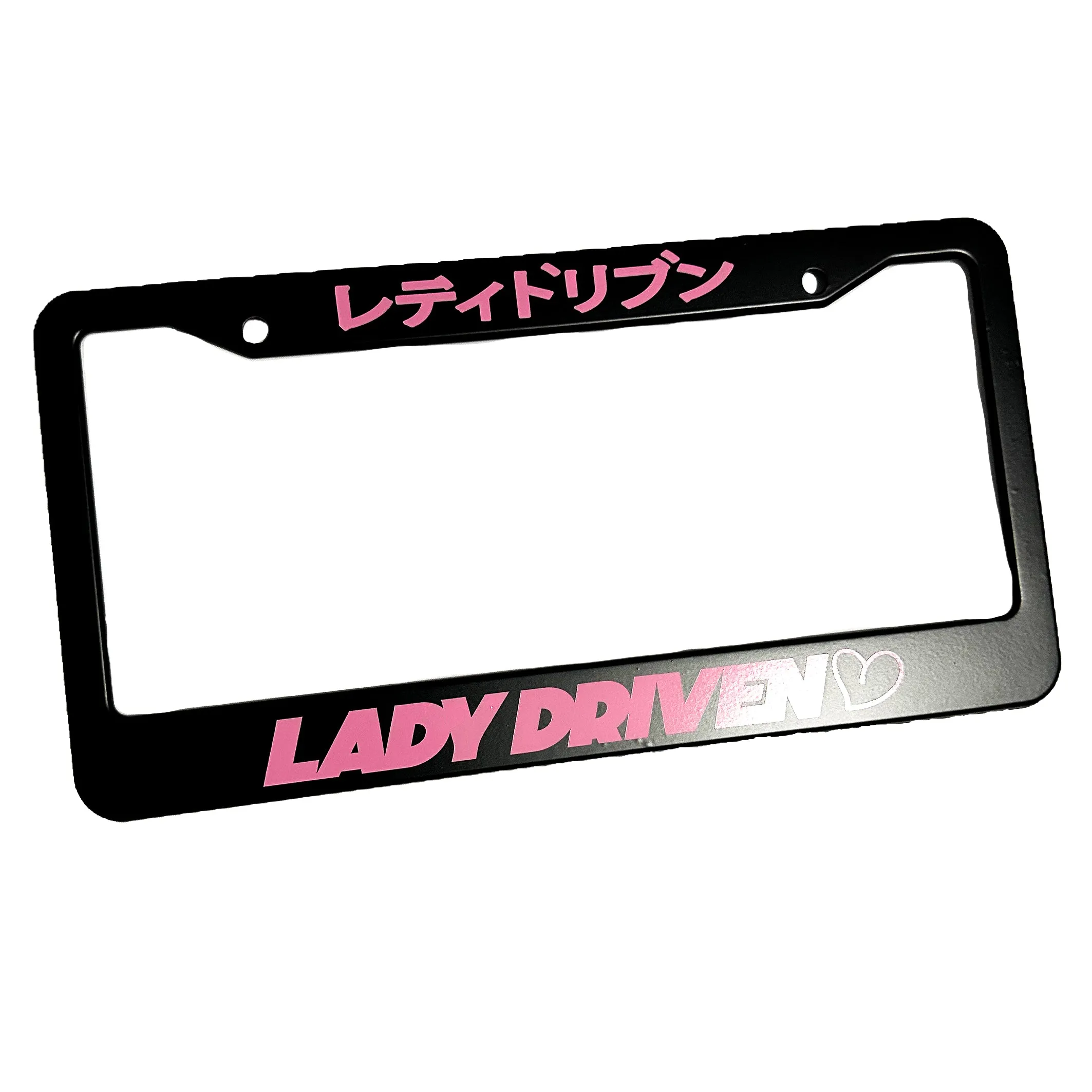 BMB. LADY DRIVEN PLATE FRAME/PINK