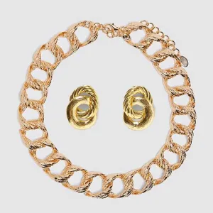 Bohemian Necklace and Earrings