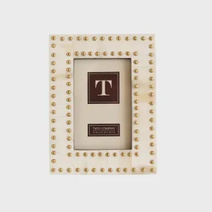 BRASS 2 STUD PHOTO FRAME