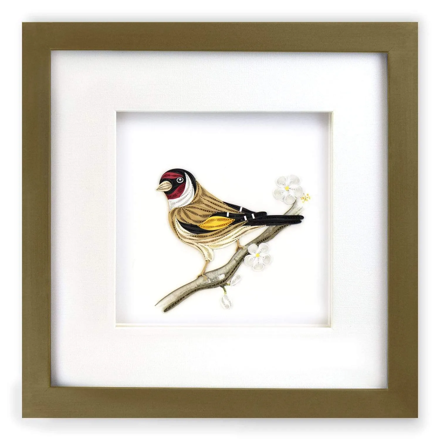 Brushed Gold Shadow Box Frame (6x6in)