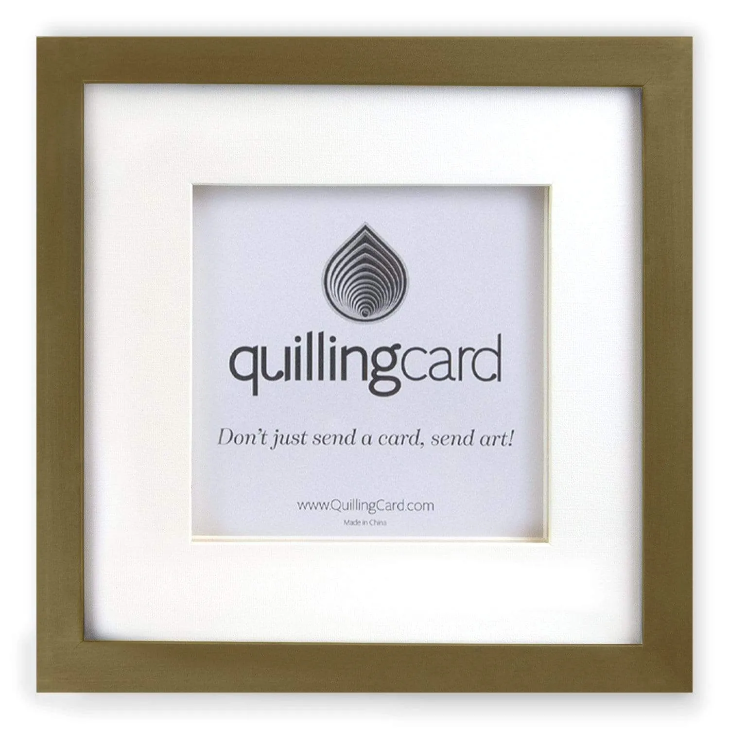 Brushed Gold Shadow Box Frame (6x6in)