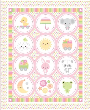 Bundle of Joy Baby Girl Pink Panel P15295