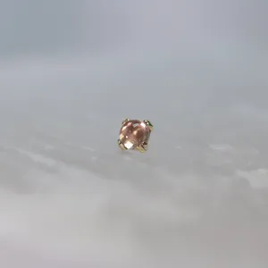 Cab Prong with Oregon Sunstone 18g/16g Threaded End