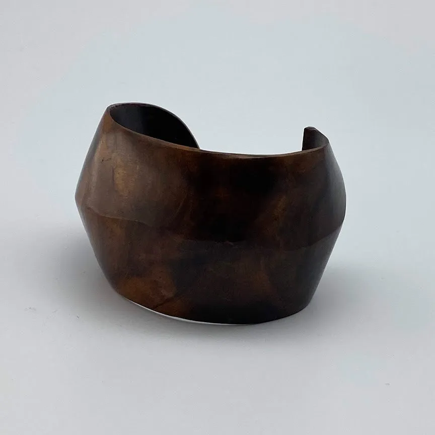 CARVED WOOD CUFF BRACELET