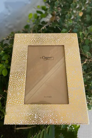 Caspari Pebble Gold 4x6 Frame