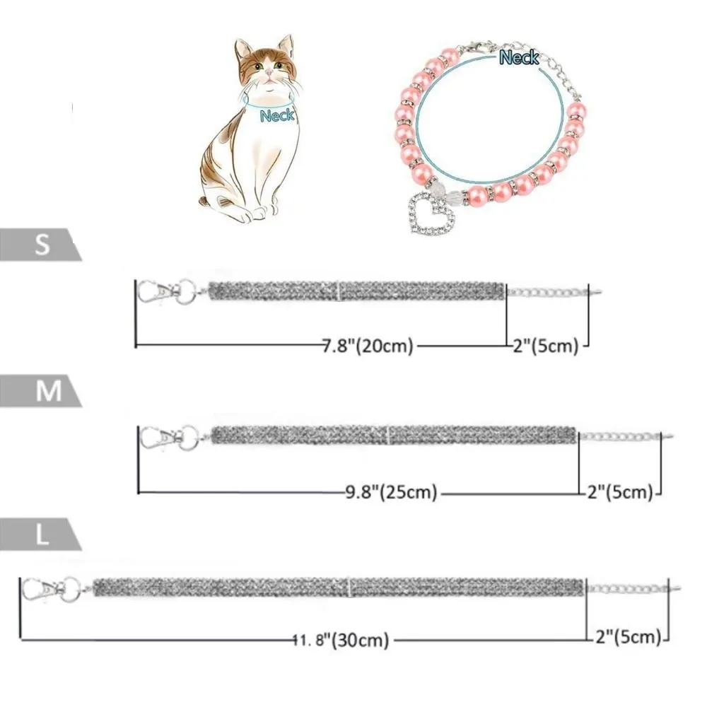 Cat Collar Heart Pendant. Unique.