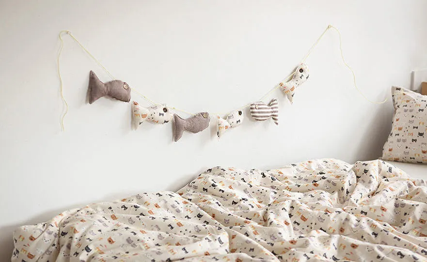 Cats Cotton Fabric Meow Meow - By the Yard 85472