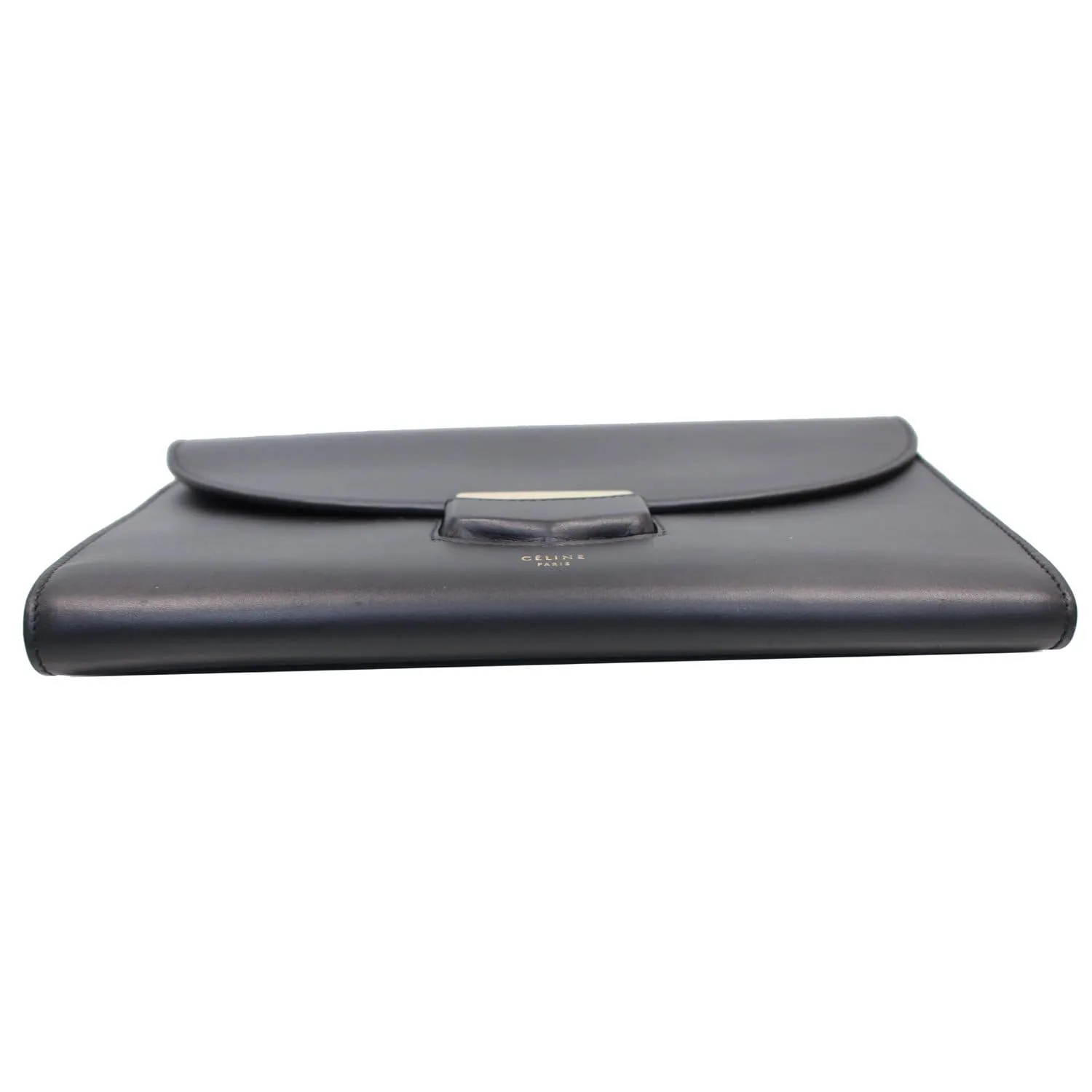 CELINE Trotteur Large Flap Multifunction Smooth Leather Wallet Black