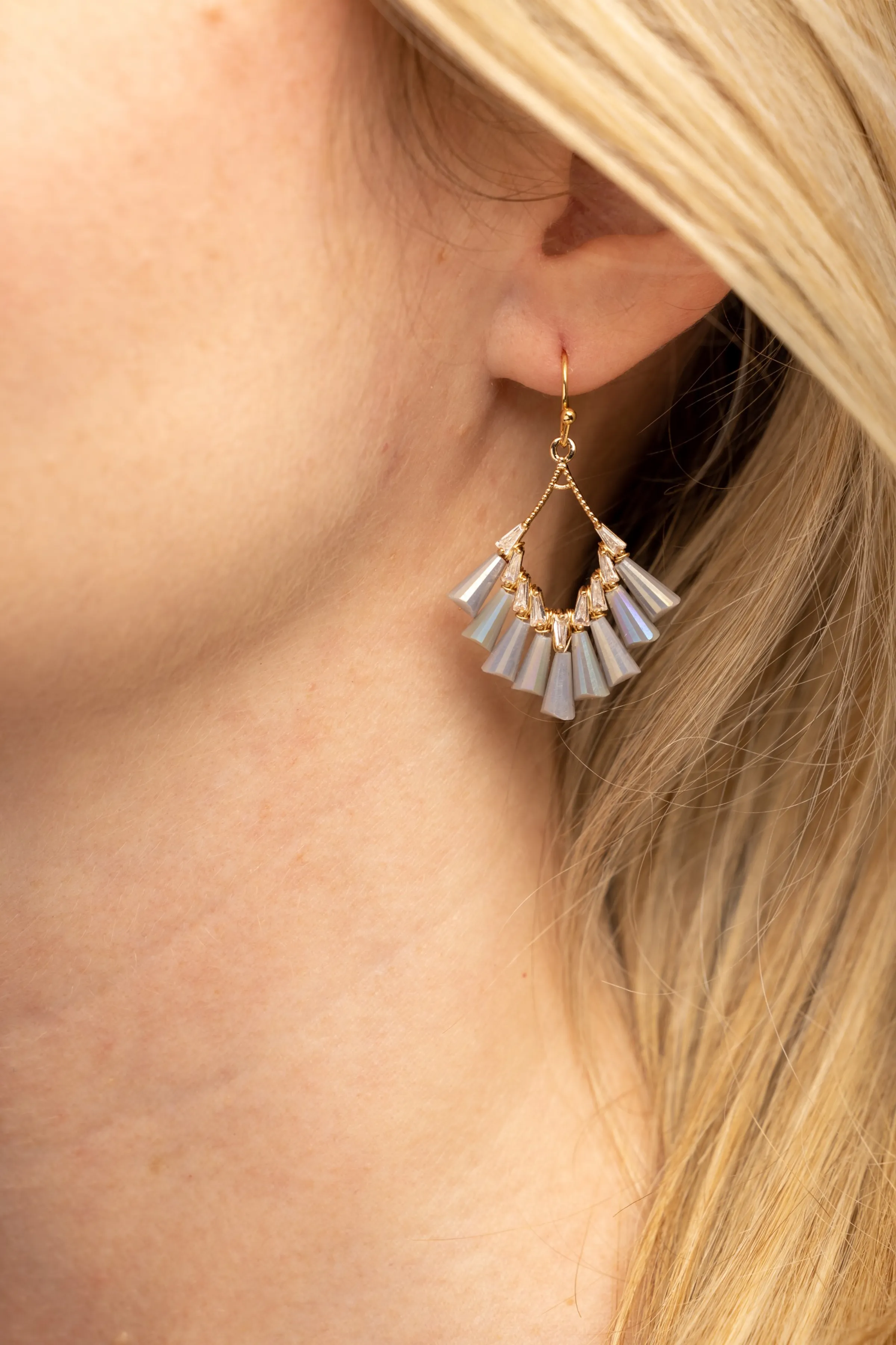 Chandelier Earrings - Gray