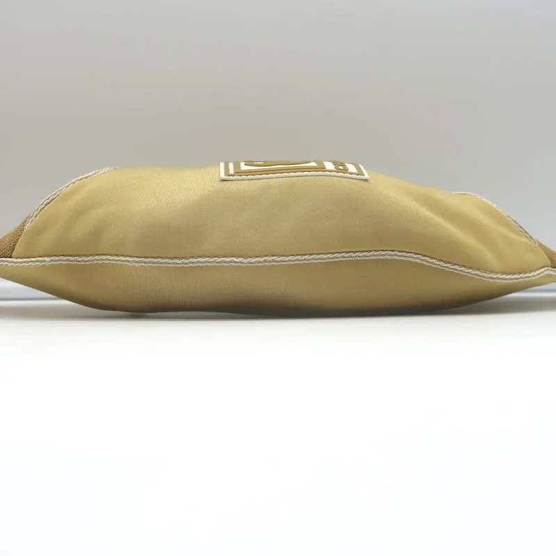 Chanel 2005 Sports Line CC Belt Bag Gold Fabric & Mesh