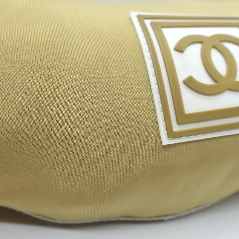 Chanel 2005 Sports Line CC Belt Bag Gold Fabric & Mesh