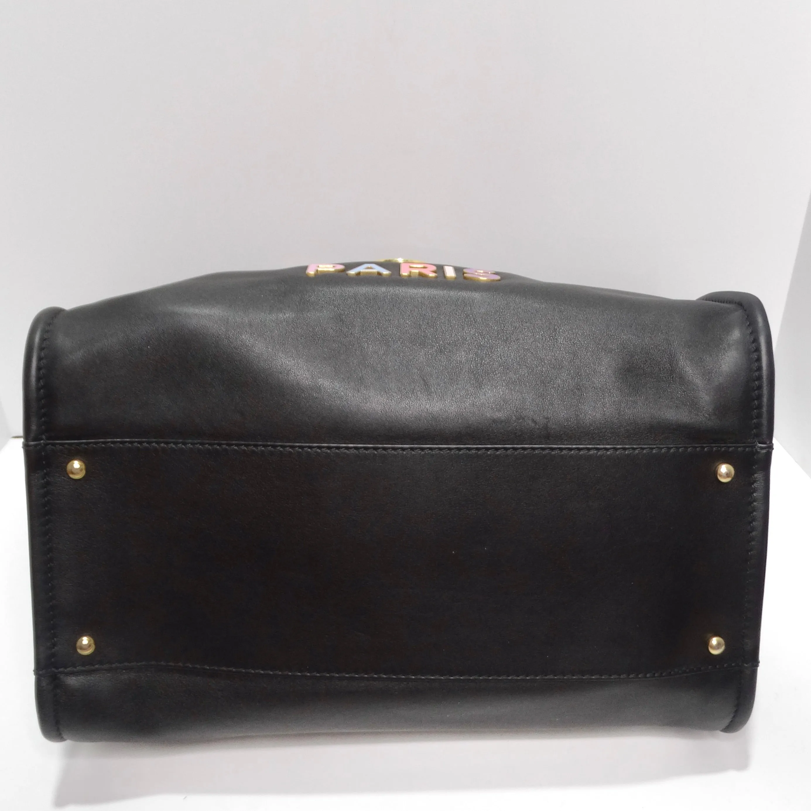 Chanel Calfskin Medium Deauville Tote Black Multicolor