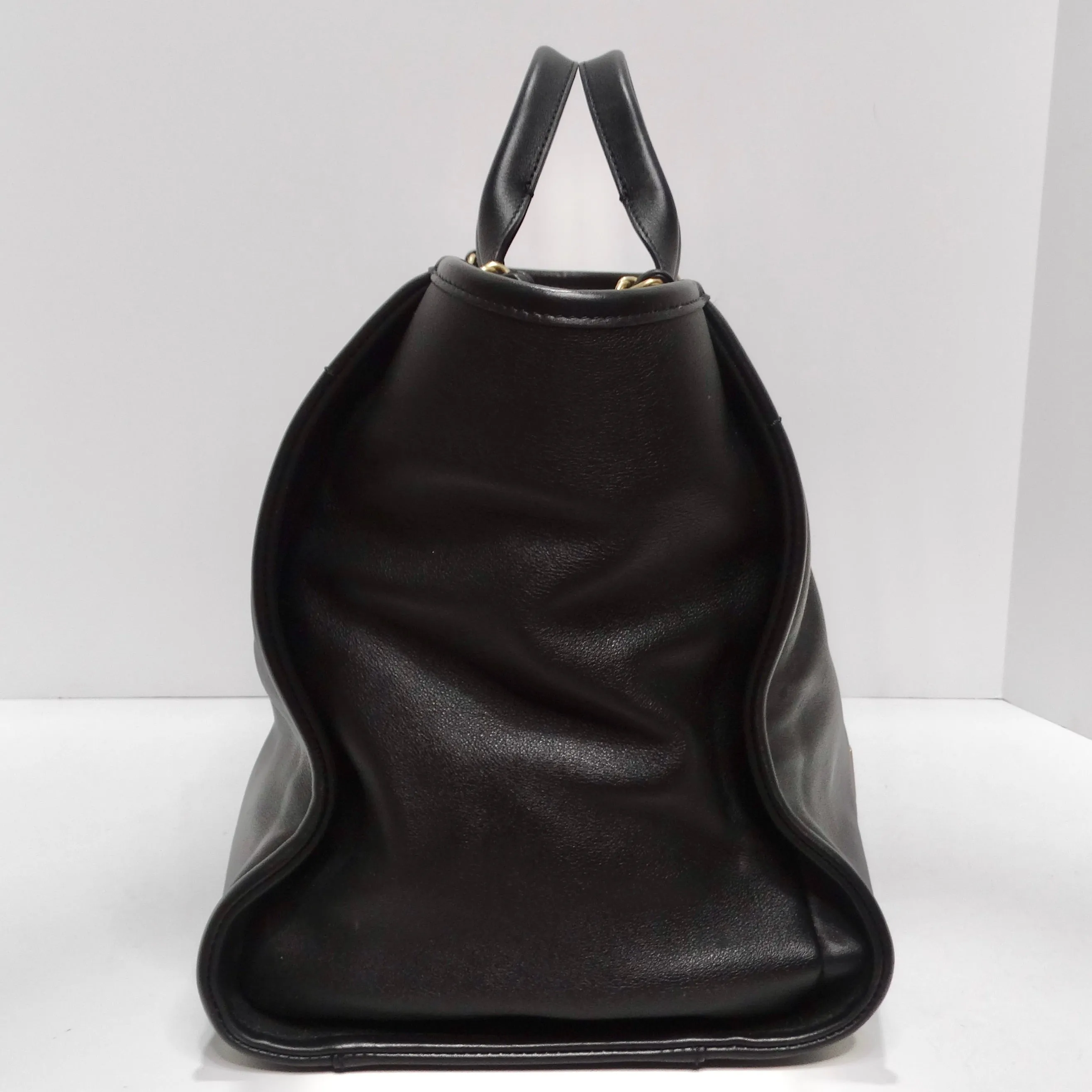 Chanel Calfskin Medium Deauville Tote Black Multicolor