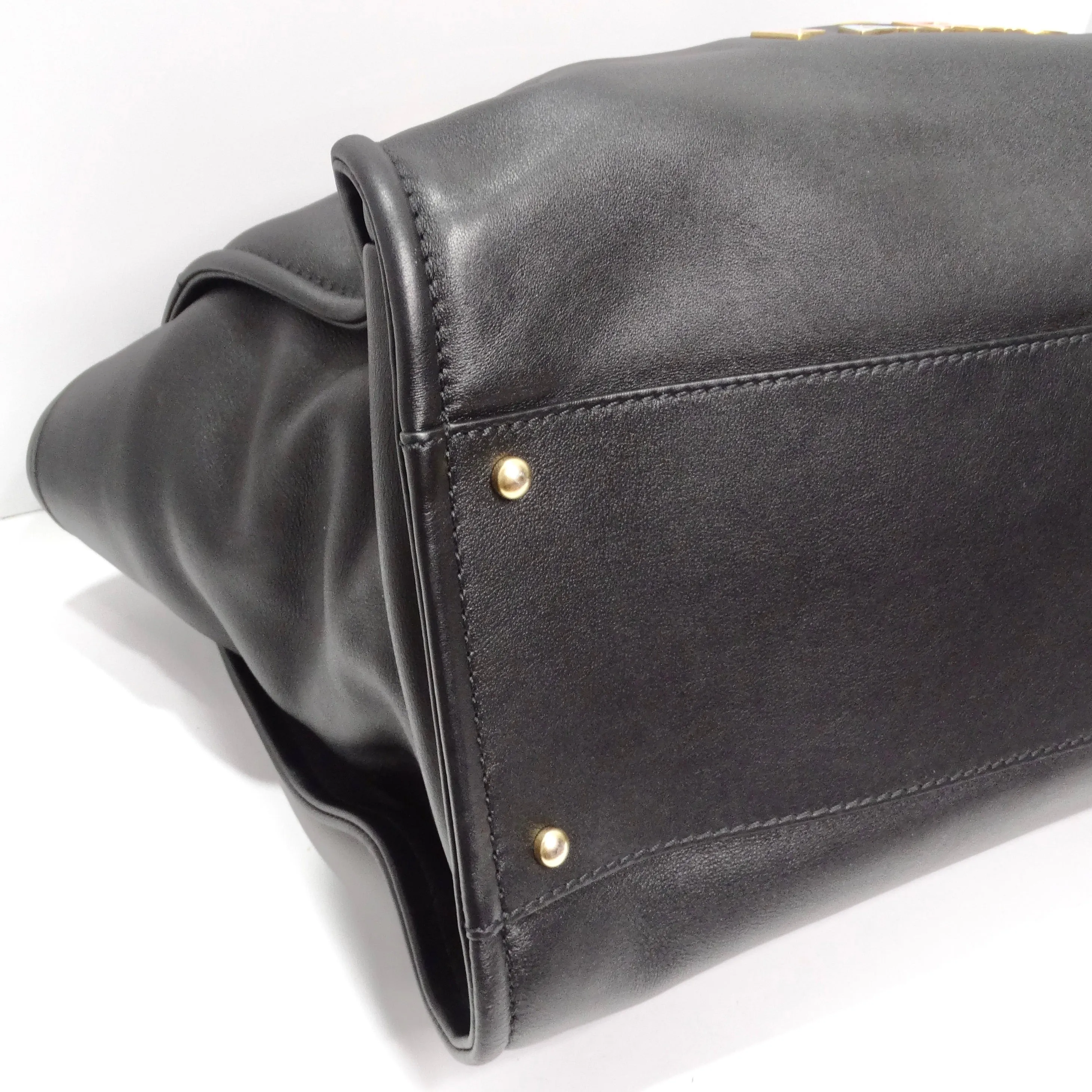 Chanel Calfskin Medium Deauville Tote Black Multicolor