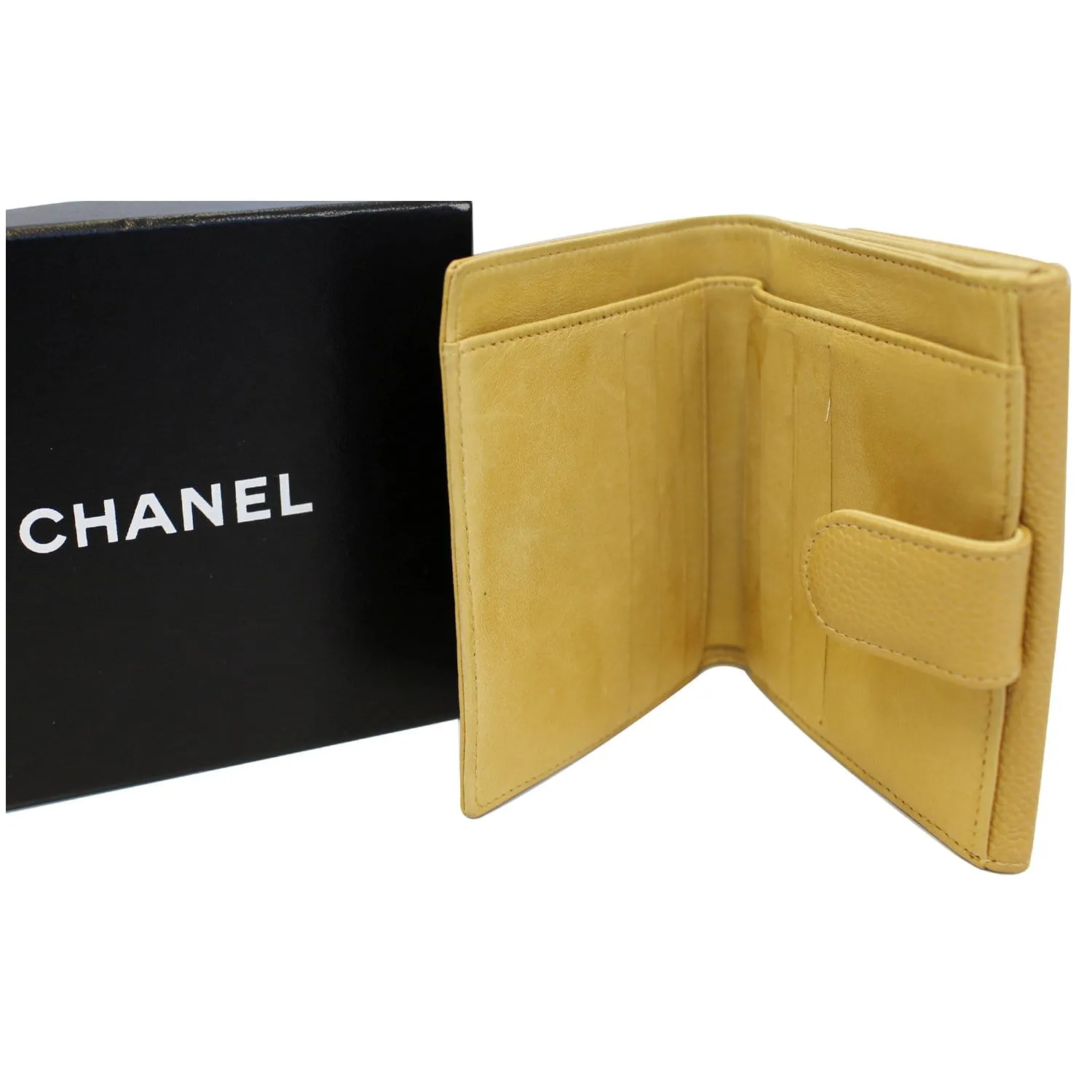 CHANEL Caviar Leather Bifold Wallet