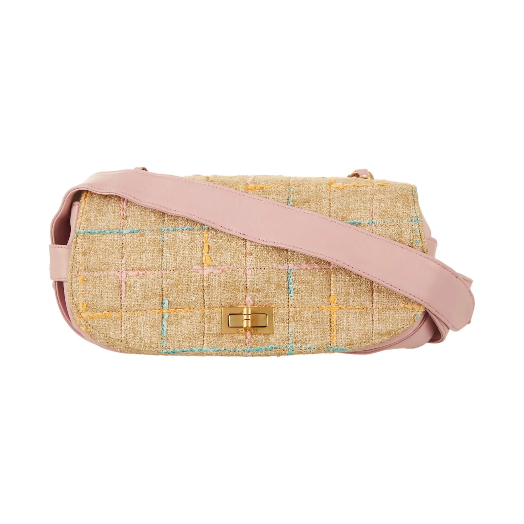 Chanel Pink Tweed 2Way Bag