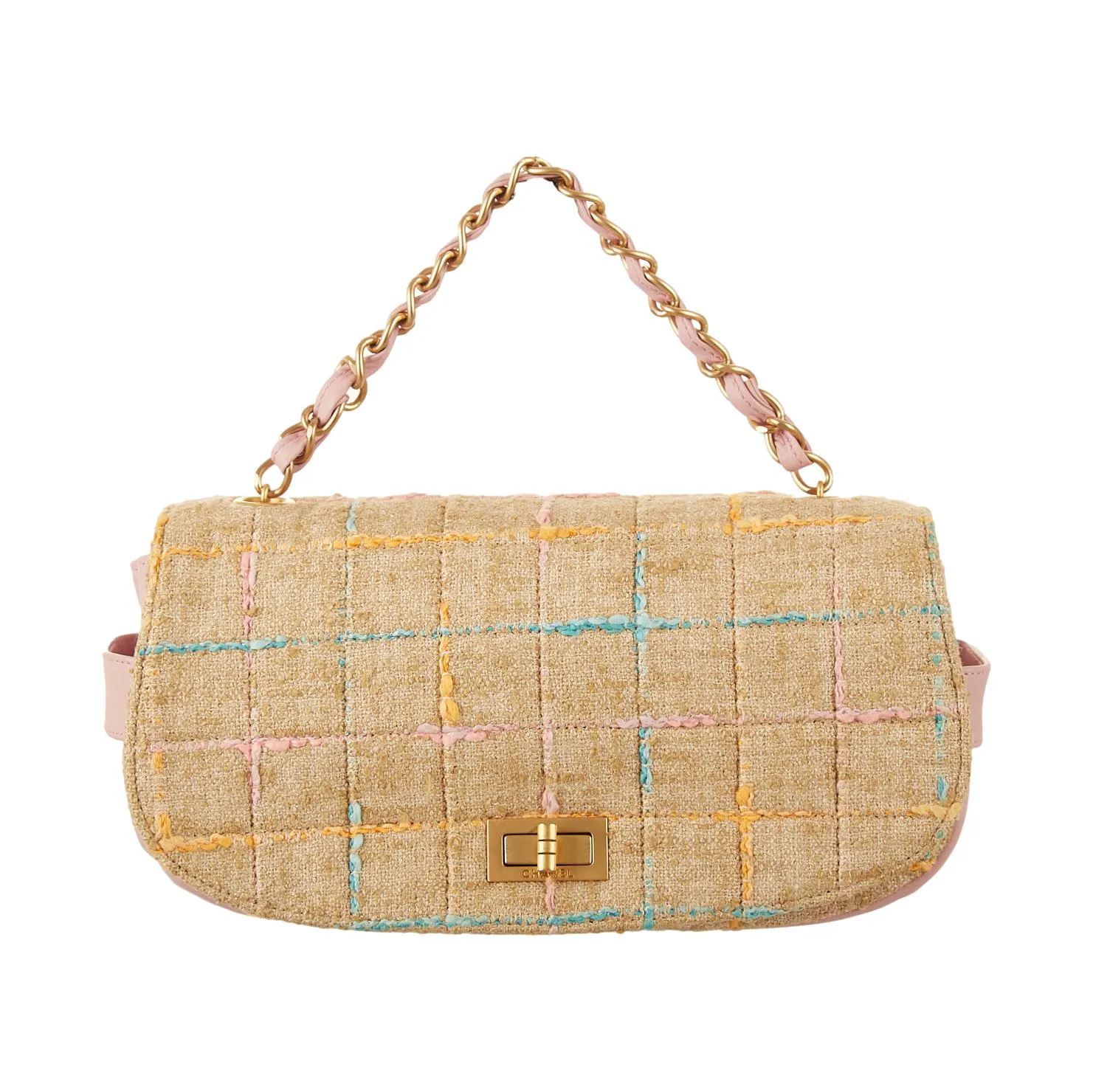 Chanel Pink Tweed 2Way Bag