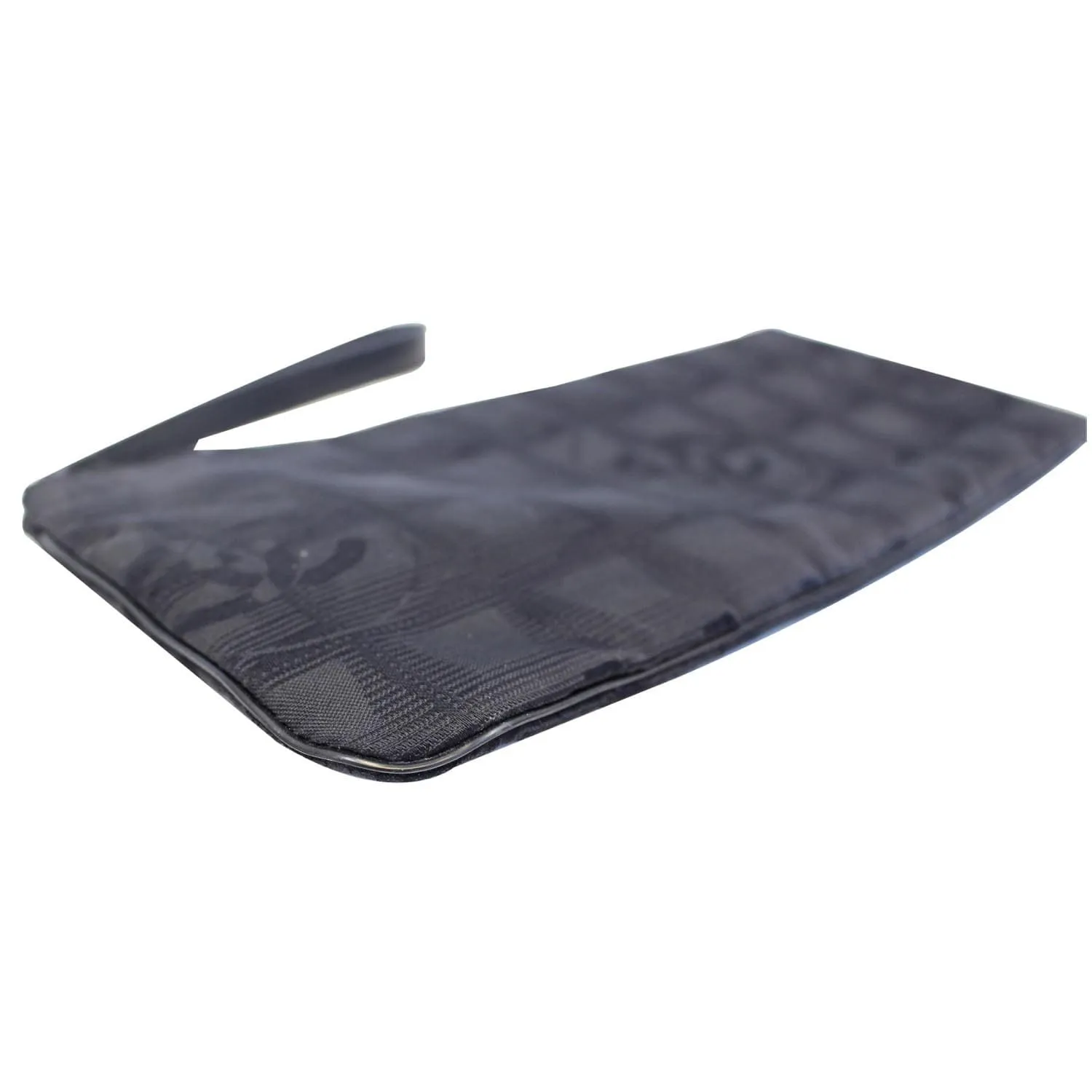 CHANEL Wristlet Cosmetic Pouch Black