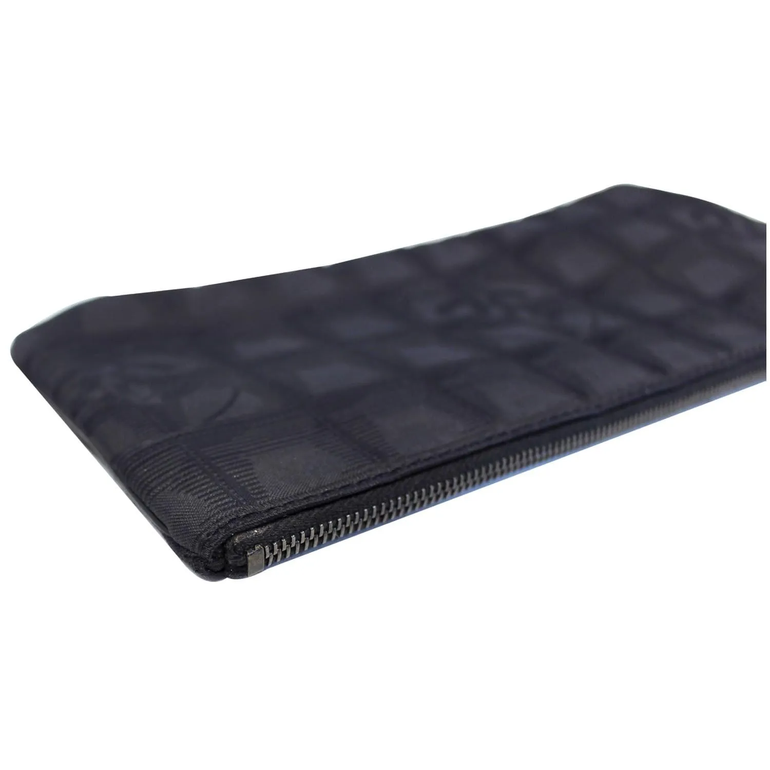 CHANEL Wristlet Cosmetic Pouch Black