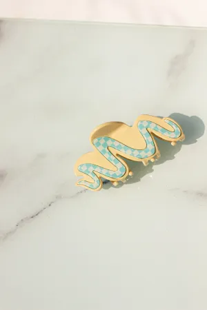 Checkerboard Wiggle Cloud Clip