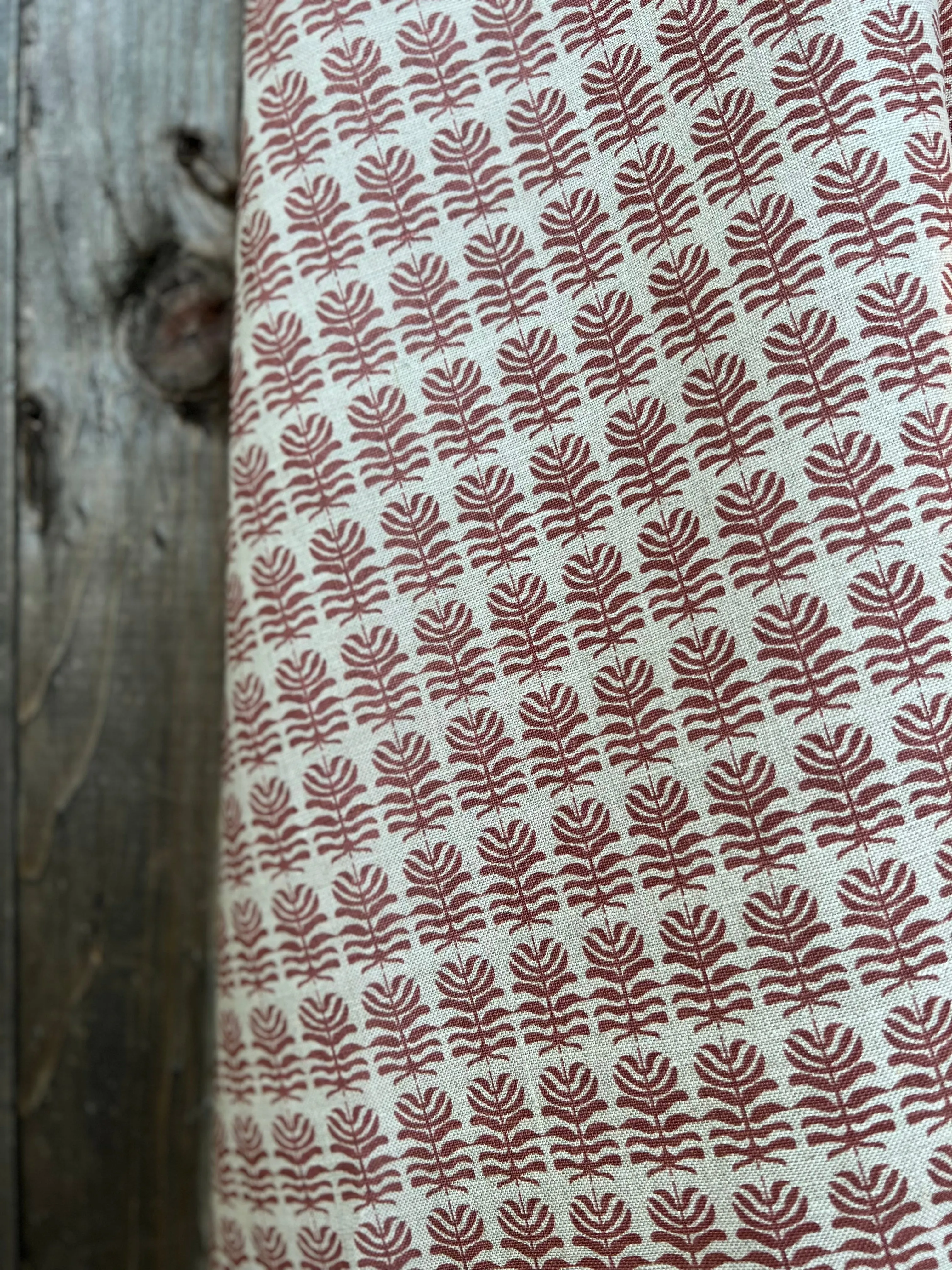 Clara Fabric Fig on Oatmeal