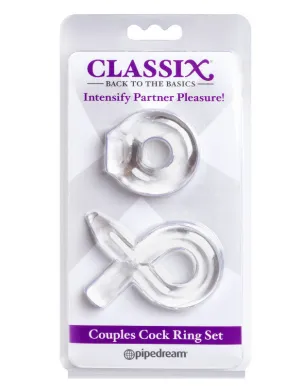 Classix Couples  Ring Set Clear