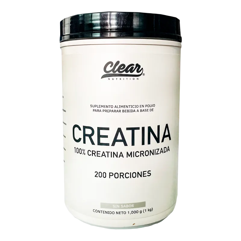 Clear Creatina 100% micronizada 200 porciones
