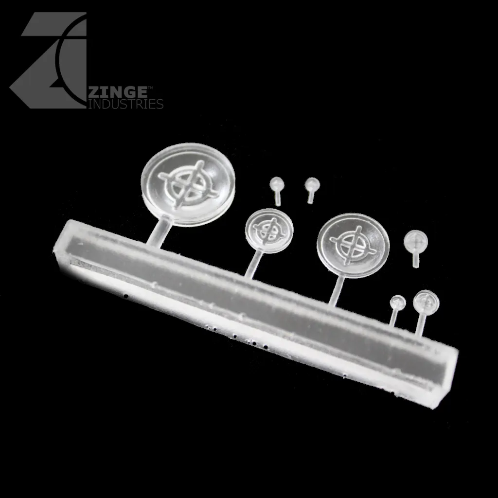 Clear Crosshair Lenses - Set of 8 Lenses - Various