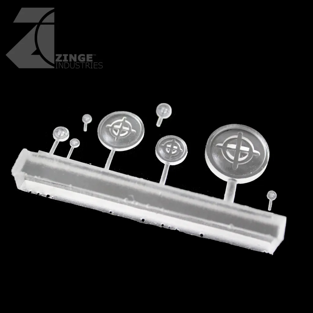 Clear Crosshair Lenses - Set of 8 Lenses - Various