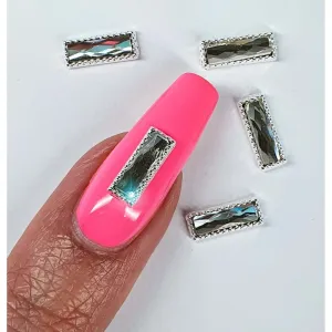Clear Large Rectangle Gems (5 Pcs)