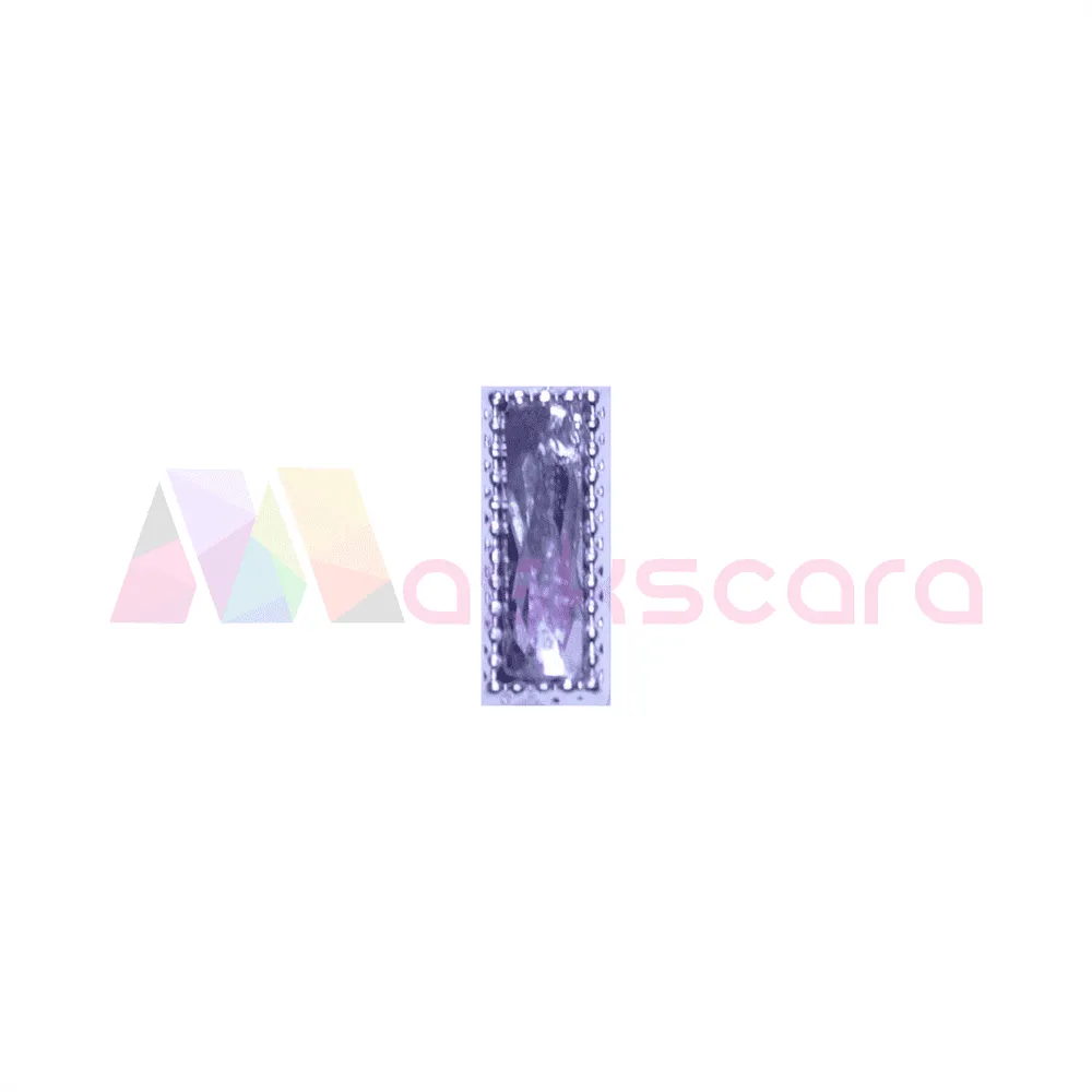 Clear Large Rectangle Gems (5 Pcs)