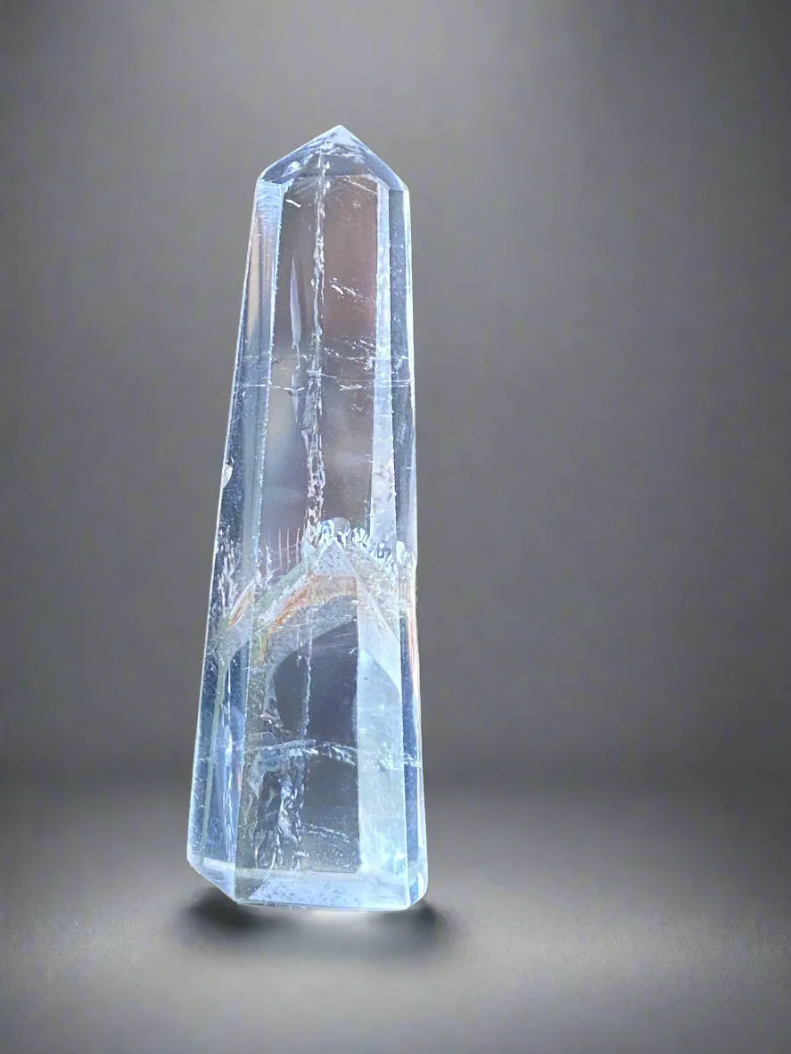 Clear Quartz Skinny Mini Tower