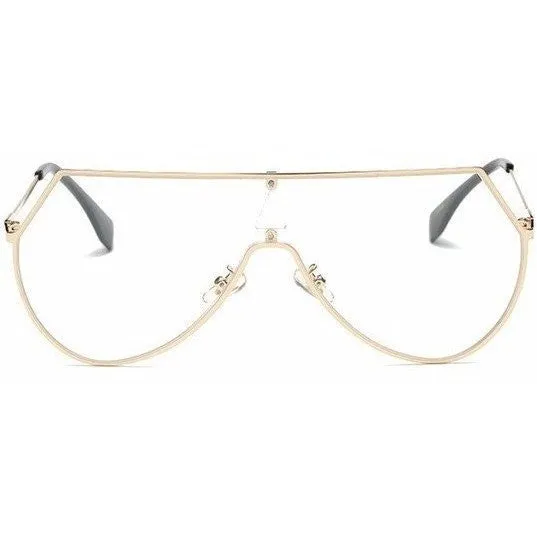 Clear "Lena" Gold Aviators