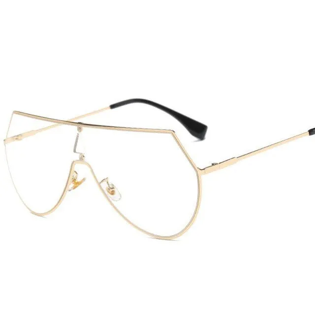 Clear "Lena" Gold Aviators