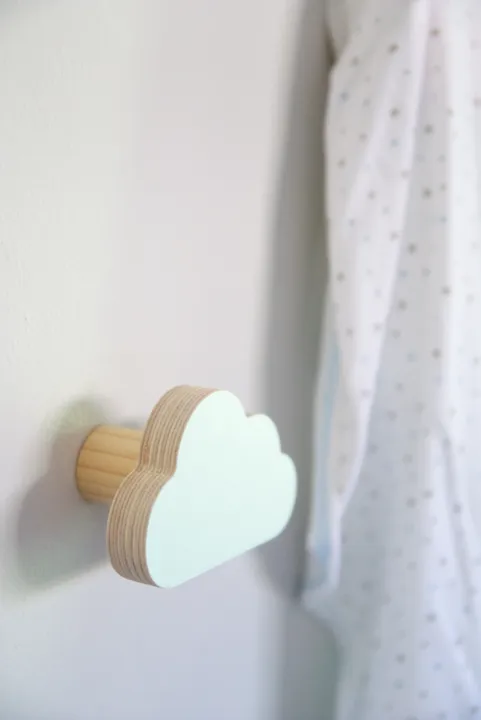 Cloud Wall Hook - Soft Mint