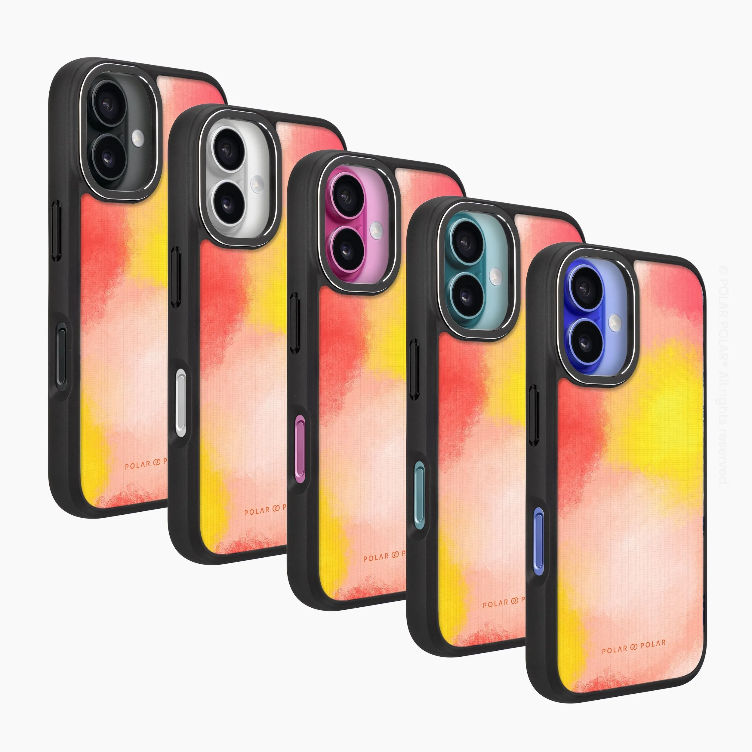 Clouds in Fall - iPhone 16 Frosted Black Bumper MagSafe Case