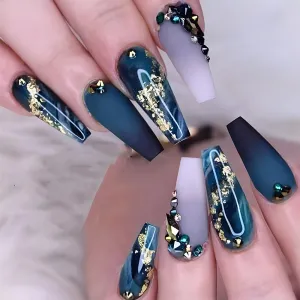 Coffin deluxe marble dark galaxy blue